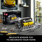 Engine Building Blocks Model Series Technical STEM Toys Moc Tank V8 Engine Supercar W16 Bricks Assembly Toy Set Kids Adults Gift