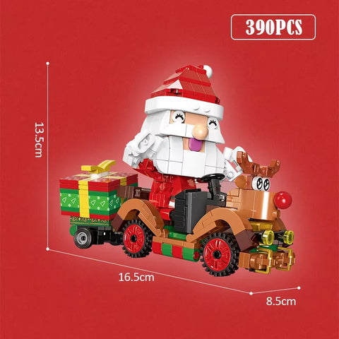 1455 Pcs City Christmas House House Building Blocks Friends Music Box Castle Train Santa Claus Tree Bricks Toys For Kids Gifts