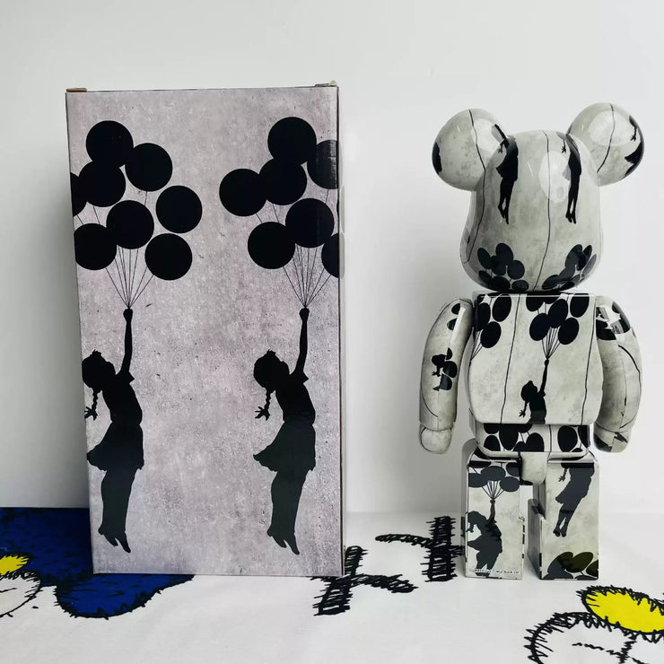 BE@RBRICK 400% 28cm Banksy Girl With Balloon Collection Doll