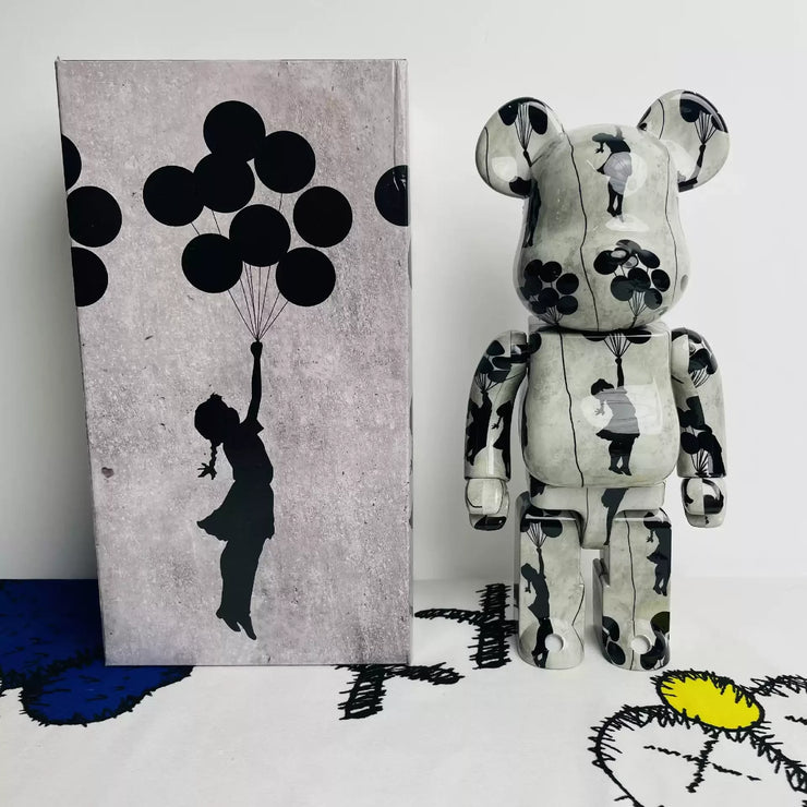 BE@RBRICK 400% 28cm Banksy Girl With Balloon Collection Doll