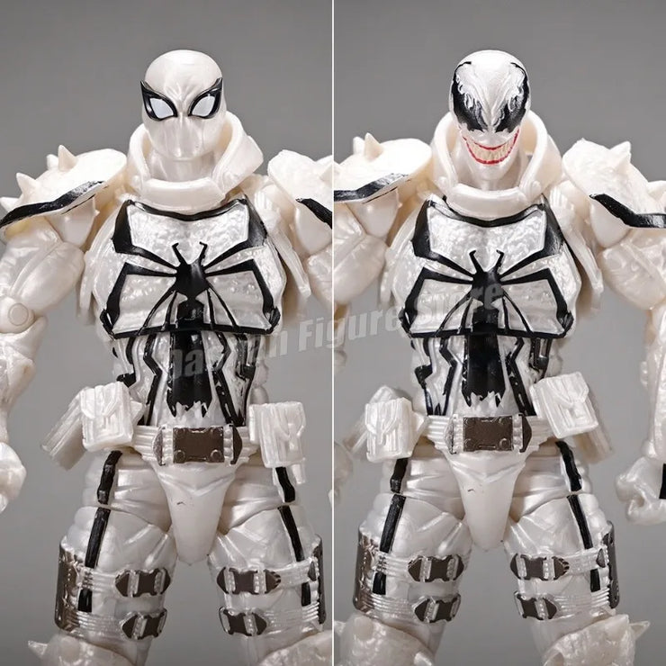 Amazing Yamaguchi Revoltech Agent Venom Action Figure – Superhero Eugene Thompson Model Toy, Perfect Gift Collection