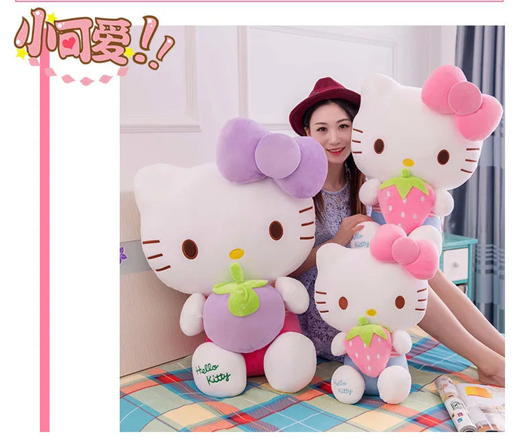 Sanrio Strawberry Hello Kitty Stuffed Plushie Doll