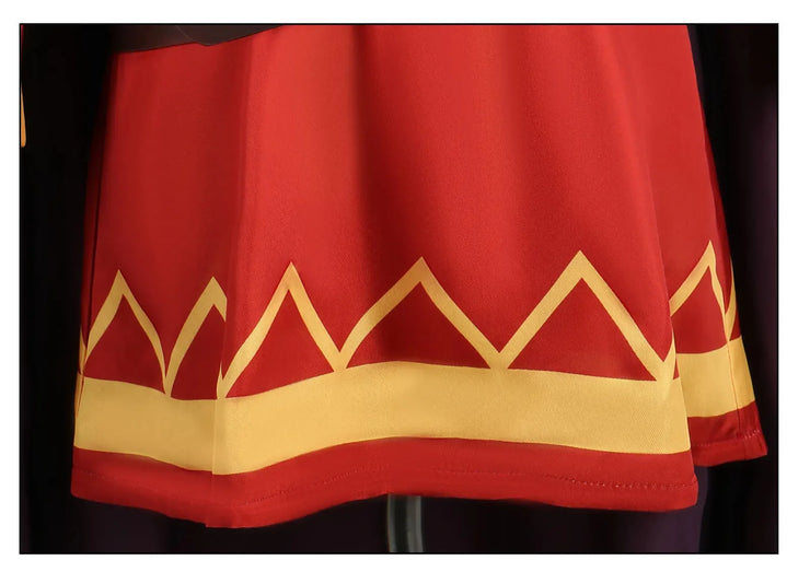 Megumin Cosplay Costume – Anime Sorceress Dress with Wig for Women, Perfect for Halloween and Cosplay Events