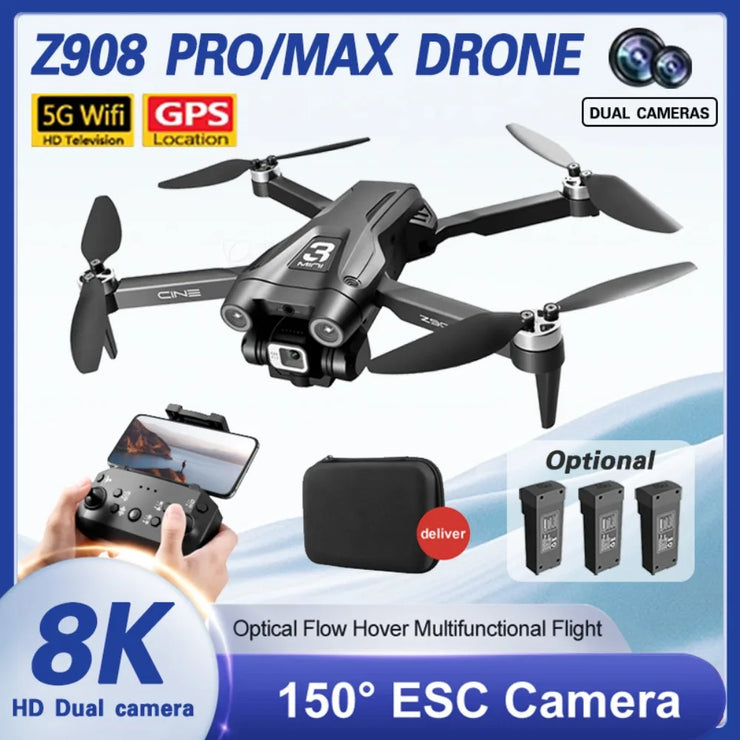 Xiaomi Mijia Z908 Pro max Drone 8K Professional HD Dual Camera Brushless Motor WIFI FPV RC  Folding Quadcopter Helicopter toy