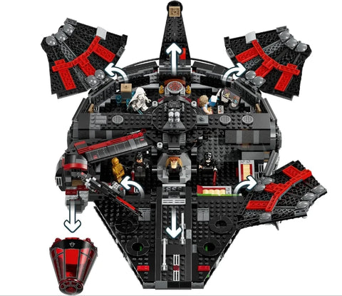 Good Falcon 1579 pieces 75389 Millennium Dark Spaceship
