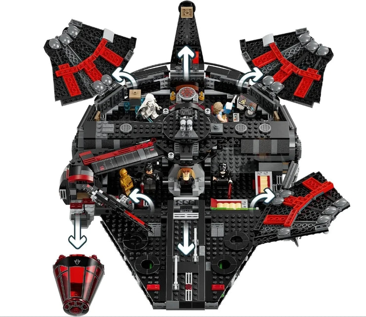 Good Falcon 1579 pieces 75389 Millennium Dark Spaceship