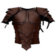 Medieval Steampunk Victoria Knight Pirate Costume – Leather Vest Armor with Body, Shoulder Pauldrons for Men’s LARP and Cosplay