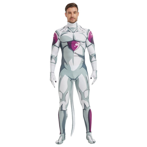 Dragon Ball Frieza Cosplay Spandex Zentai Jumpsuit Outfit