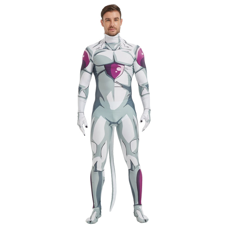 Dragon Ball Frieza Cosplay Spandex Zentai Jumpsuit Outfit