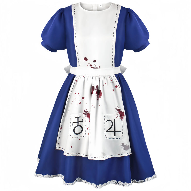 Alice Princess Cosplay Dress – Maid Apron Costume from Madness Returns for Women & Girls Halloween or Party Wear