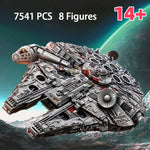 Large Millennium Ship Falcon 7541 Pieces UCS 75192 Building Blocks Bricks Toys