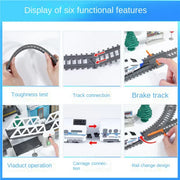 High-Speed Electric Train Set – Realistic Rail Model with Tracks for Kids to Assemble