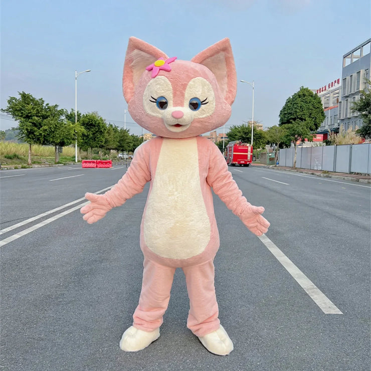 2026 MINISO Pink Lilo & Stitch Mascot Costume – High-Quality Disney Character Cosplay for Advertising and Carnival Events