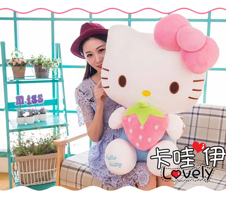 Sanrio Strawberry Hello Kitty Stuffed Plushie Doll