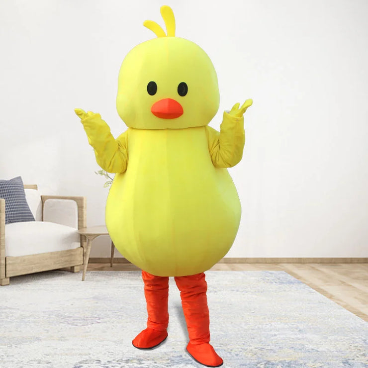 Yellow Duck Mascot Costume – Cartoon Character Cosplay Outfit for Adults, Festivals, Carnival & Halloween Parties
