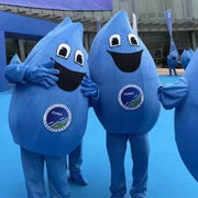 Blue Water Drop Mascot Costume – Water Conservation Cosplay for Events, Parties & Promotional Performances