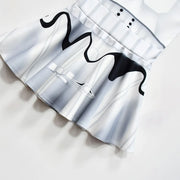 Black Knights Stormtrooper Cosplay Costume – Fancy Dress for Girls Aged 6 to 14, Inspired by Movie Space Battles