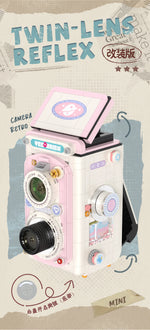 Retro DSLR Camera Assembly 500+ pieces Building Block Detachable Mechanical Trendy Punk Style Model