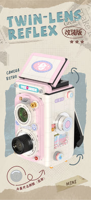Retro DSLR Camera Assembly 500+ pieces Building Block Detachable Mechanical Trendy Punk Style Model