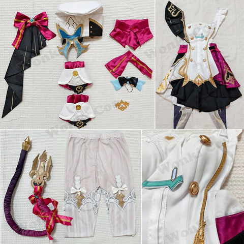 Fontaine Escoffier Cosplay Costume – Game-Inspired Outfit with Wig and Shoes for Women’s Role Play and Party Events