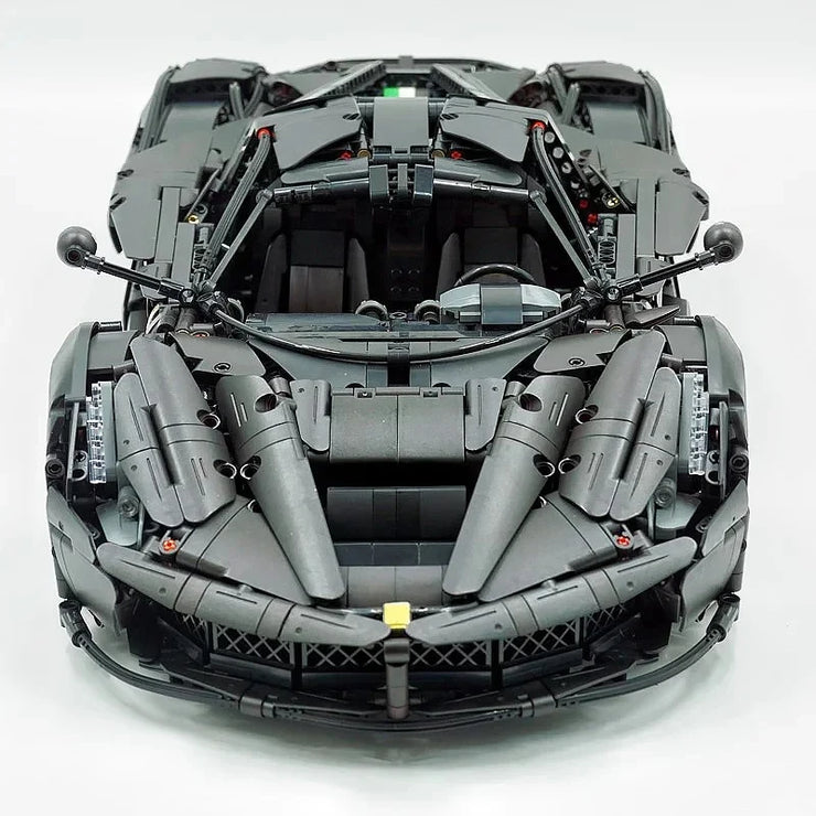 MOC 61505 Technical Black Super Sports Car Hypercar 4739 Pcs