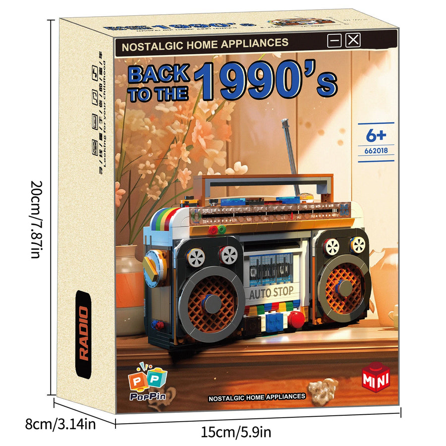 554 pieces Retro Radio Model Building Blocks Assembly Bricks