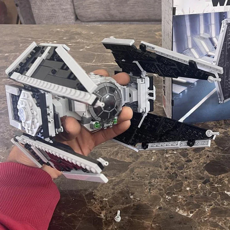 TIE Interceptors Defender 418 pieces  MOC Building Blocks Imperial Fleet Emperor Royal Guard Fighters DIY Brick Space Collection Toys