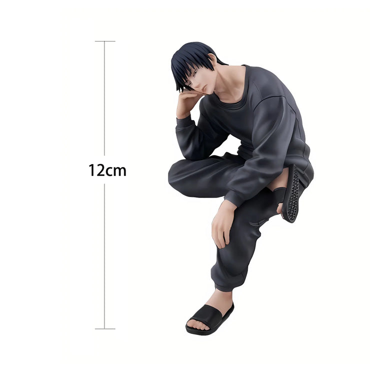 Anime JJK Gojo Satoru & Fushiguro Toji Sitting Pose Figures – Action Models for Desk Decoration, Car Accessories, and Collectible Gifts