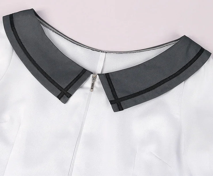 Akemi Homura Cosplay Costume – Puella Magi Madoka Magica Combat Dress with Bow, Wig, and Uniform for Halloween or Party Events