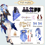 Twilight Blossom Ganyu Cosplay Costume Genshin Impact Adult Uniform Wig Anime Halloween Costumes Women Game Character Outfit