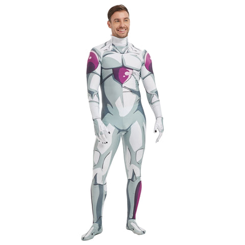 Dragon Ball Frieza Cosplay Spandex Zentai Jumpsuit Outfit