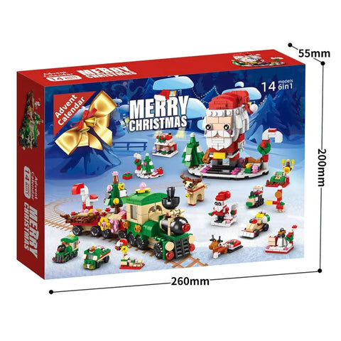 2025 Christmas Advent Calendar 24 Days Countdown Surprise Blind Box Building Blocks Puzzle Assembly Toys For Kids Adult Gifts