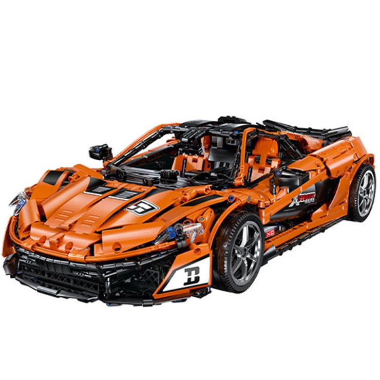 MOC Technical Sports Car BlackKnight P1 Building Bricks