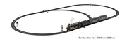Classic Electric Train Set – Retro Steam Locomotive with Alloy Engine and Tracks for Kids