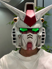 Vol.1 RX-78-02 Cyberpunk Mech Robot Helmet – 1:1 Scale Cosplay Mask with Light Touch Control