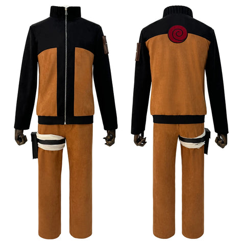 HOLOUN Uzumaki Cosplay Costume – Adult Anime Outfit with Top, Pants, and Headdress for Christmas, New Year, and Conventions