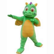 Green, Blue & Red Dinosaur Mascot Costume – Walking Character Outfit with Headgear for Adult Performances & Events