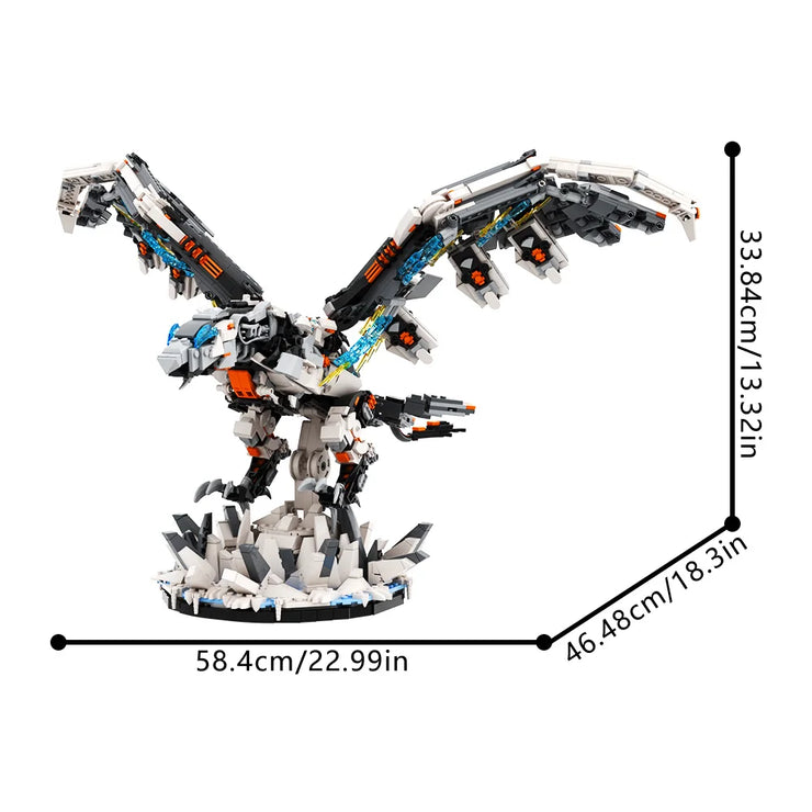 MOC Horizon Game Thunderjaw Beast Model Monster Building Blocks Brick Set
