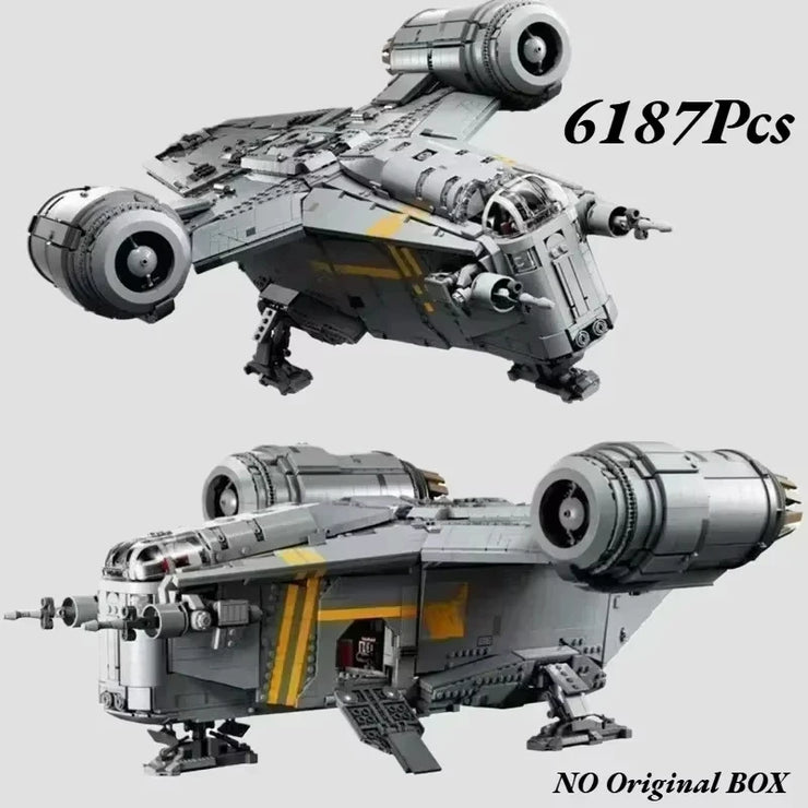 Mandalorian MOC 75331Razor Chest Starship Blade Wings 6187PCS building Block