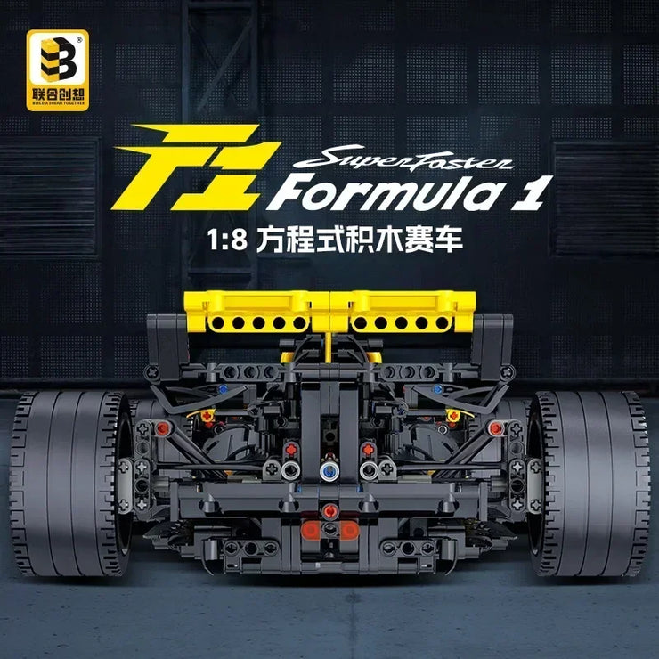 JKC7205 Stock Pattern F1 Racing Sports Car Building Block Brick Set 1650pcs