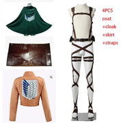 Cosplay Anime Levi Ackerman Mikasa Ackerman Cosplay Costume Eren Jaeger Outfits Hange Zoe Cosplay CostumeFull Set