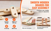 VEVOR Kids Balance Beam Stepping Stones Wooden Balance Boards