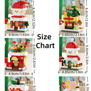 1292pcs Extra Large Building Blocks Set for Christmas Display, Winter Houses, Collector's Display