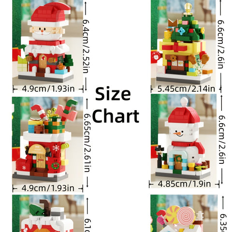 1292pcs Extra Large Building Blocks Set for Christmas Display, Winter Houses, Collector&