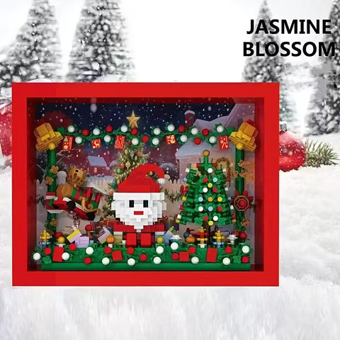 1150pcs Christmas Santa Clause 3D Photo Frame Building Brick